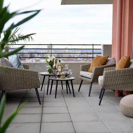 Apartment Edler Wohnraum Panoramablick 3 Sz Boxspringbetten, E-ladestation, Kaffeevollautomat, Klima, Lift, Terrasse & 2xtg *