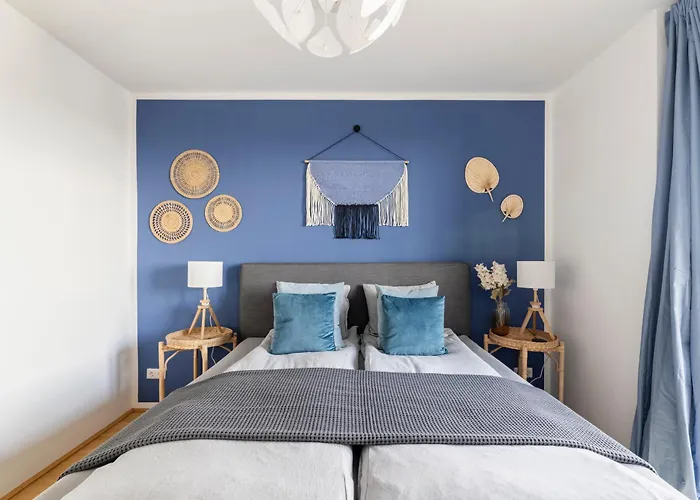 Edler Wohnraum Panoramablick 3 Sz Boxspringbetten, E-ladestation, Kaffeevollautomat, Klima, Lift, Terrasse & 2xtg 그라츠