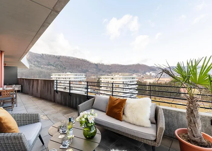 Daire Edler Wohnraum Panoramablick 3 Sz Boxspringbetten, E-ladestation, Kaffeevollautomat, Klima, Lift, Terrasse & 2xtg