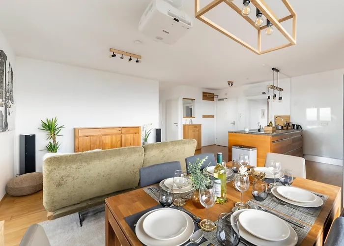 Edler Wohnraum Panoramablick 3 Sz Boxspringbetten, E-ladestation, Kaffeevollautomat, Klima, Lift, Terrasse & 2xtg 아파트 *