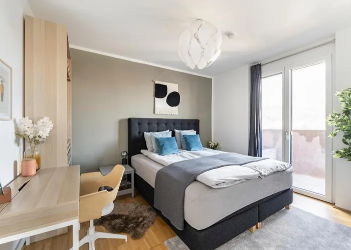 Edler Wohnraum Panoramablick 3 Sz Boxspringbetten, E-ladestation, Kaffeevollautomat, Klima, Lift, Terrasse & 2xtg * Graz